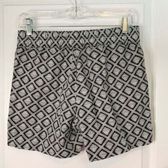 J. Crew Aztec Tribal Boho Indie Western Linen Elastic Waistband Pocket Short - Picture 3 of 16